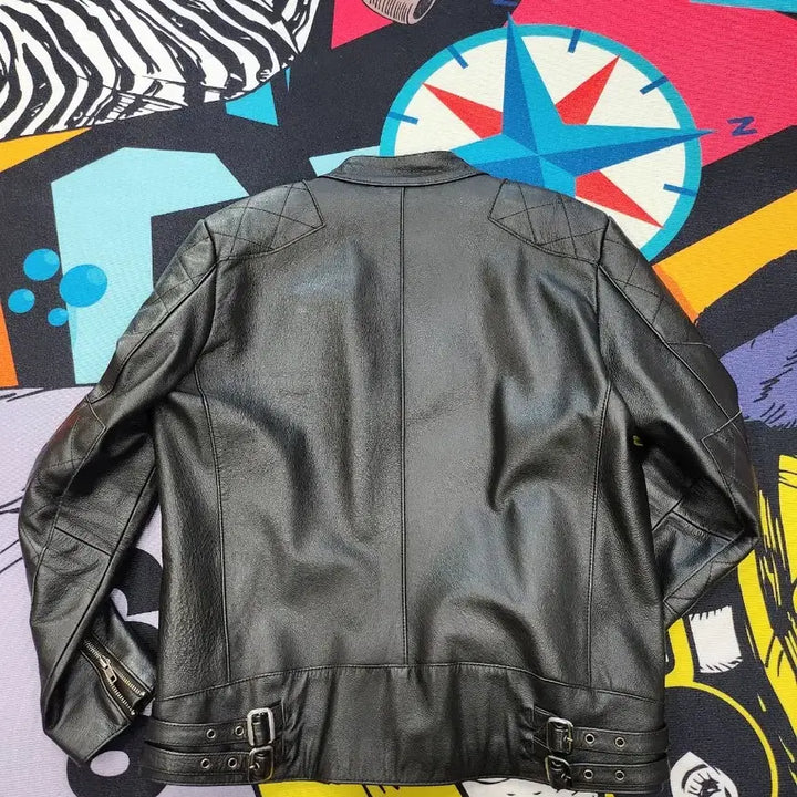 [BUNJANG] Leather Rider Jacket / 소가죽 라이더 자켓
