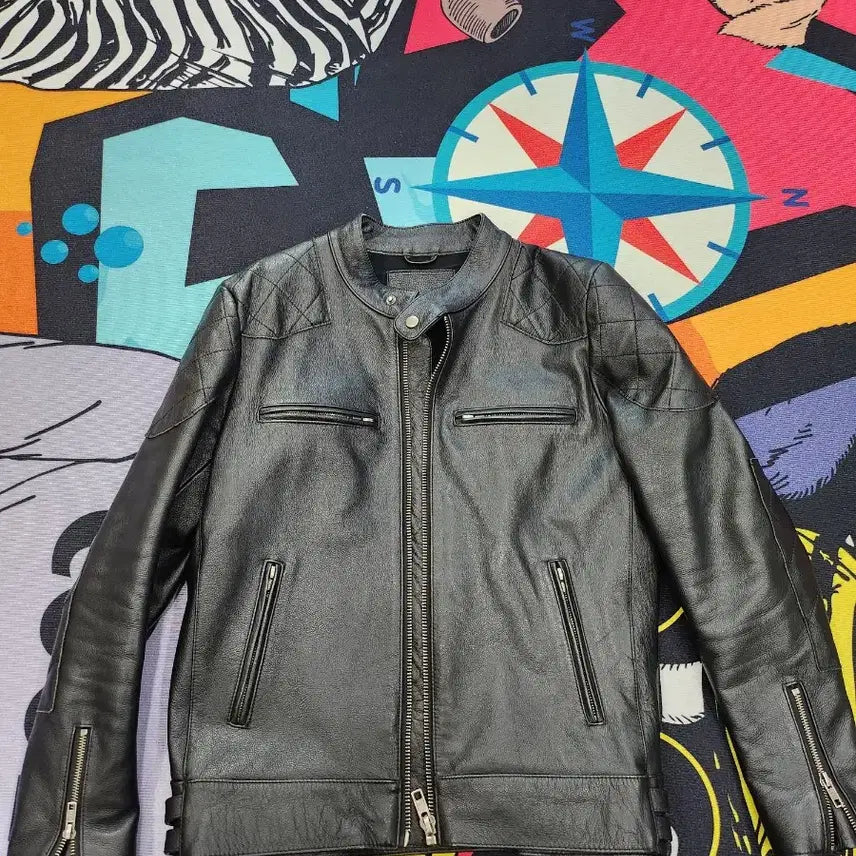 [BUNJANG] Leather Rider Jacket / 소가죽 라이더 자켓