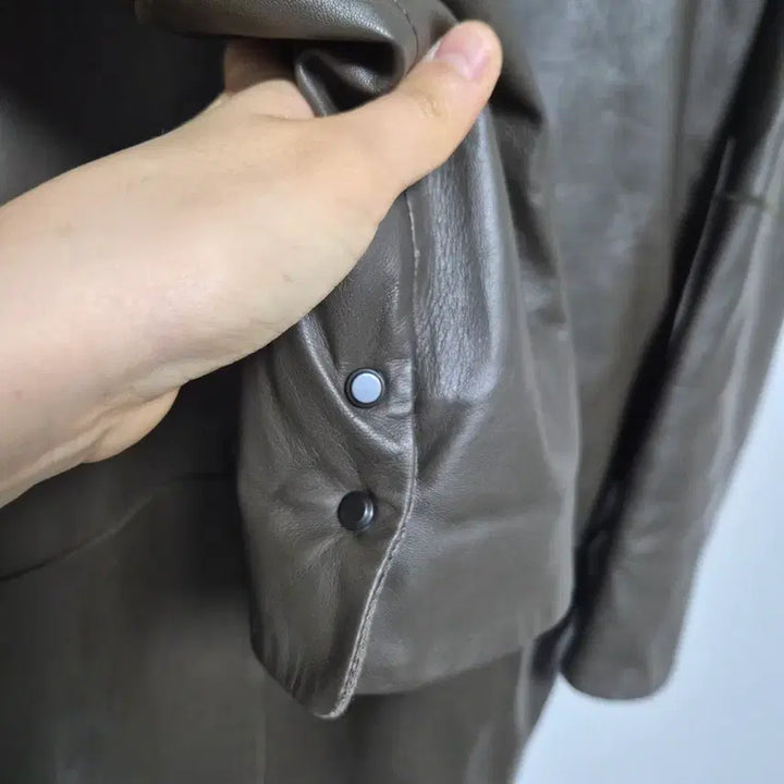 [BUNJANG] IZZAT BABA Leather Jacket / IZZAT BABA 아이잗바바 양가죽 자켓 양가죽 100