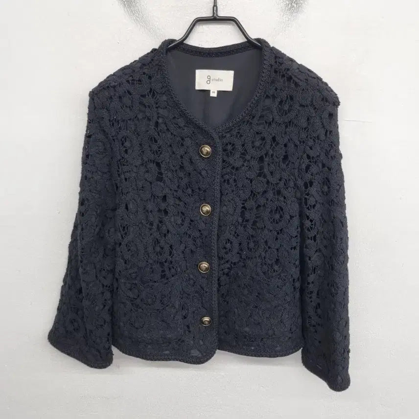 [BUNJANG] G Studio Punch Embroidery Pattern Jacket / [여성55 size] 지스튜디오 펀칭 자수 패턴 자켓