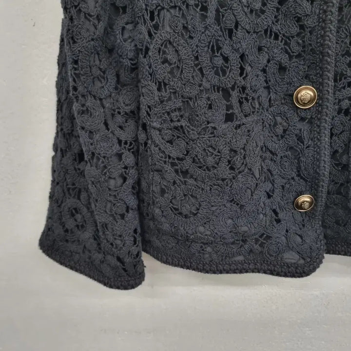 [BUNJANG] G Studio Punch Embroidery Pattern Jacket / [여성55 size] 지스튜디오 펀칭 자수 패턴 자켓