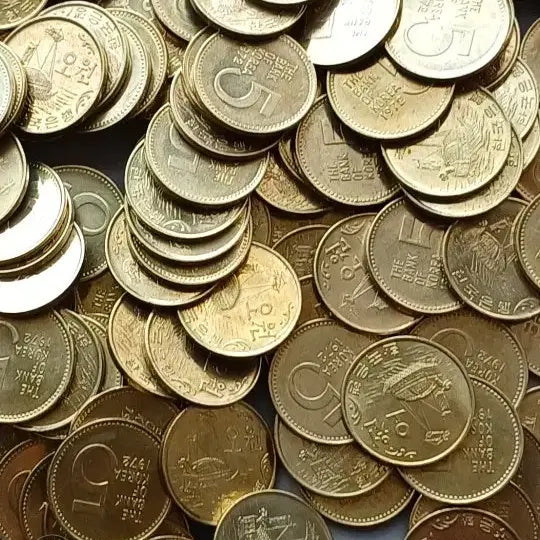 [BUNJANG] 1972 5 Won Uncirculated Coins Bundle (50 pcs) / 1972년 5원 미사용급 50개 일괄