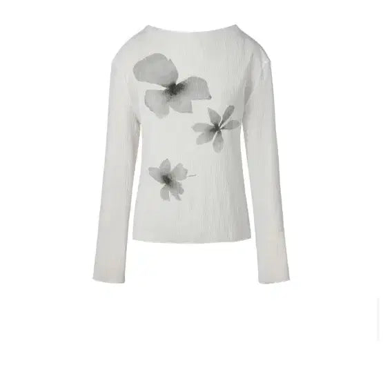 [BUNJANG] Solti Pebble PLEATS FLOWER PRINTING TOP / 솔티페블 PLEATS FLOWER PRINTING TOP
