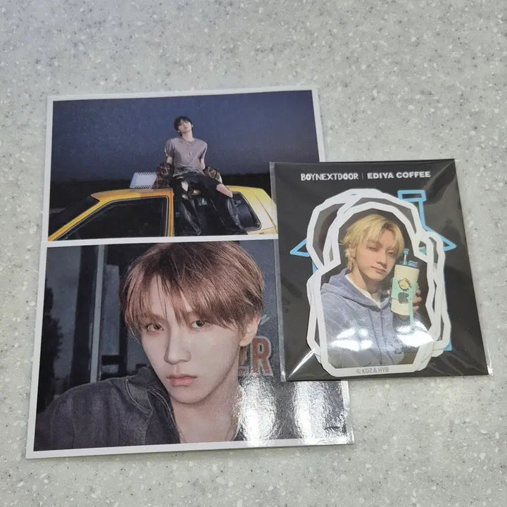 [BUNJANG] ATEEZ Ediya Postcard and Sticker Pack / 보넥도 이디야 스티커팩 엽서