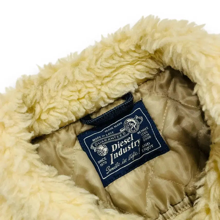 [BUNJANG] Diesel Sherpa Slim Vintage Denim Jacket / 디젤 쉐르파 슬림 빈티지 데님 자켓