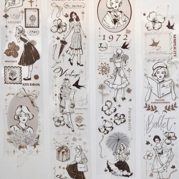 [BUNJANG] Freckle Tea Vol. 2 Masking Tape / 주근깨차 frecklestea vol2. 인물 꽃마테 PET마테 소분