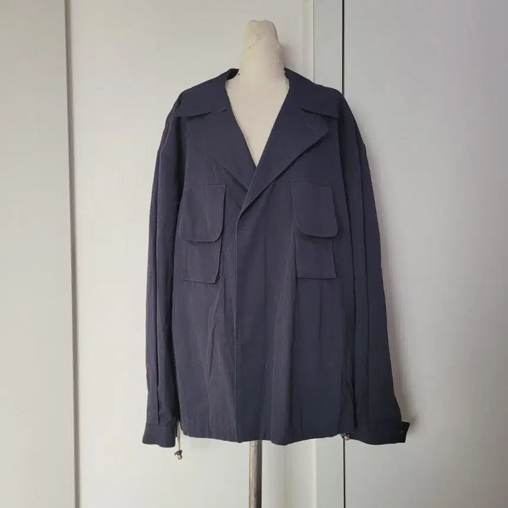 [BUNJANG] Politeiru Navy Pocket Cotton Jacket / 주말특가!!  폴리테루 간지나는 네이비 포켓 면 자켓 3