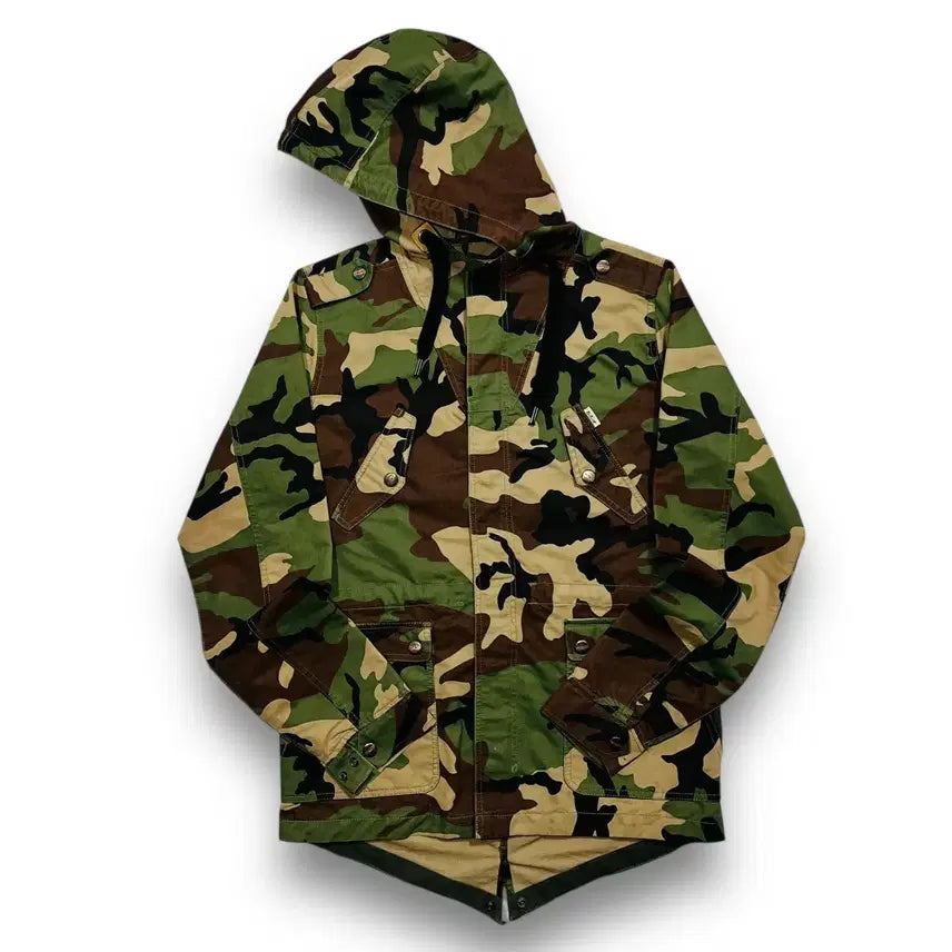 [BUNJANG] Carhartt WIP Camouflage Pattern Hoodie Jacket / 칼하트 WIP 카모플라쥬 패턴 후디 집업 야상