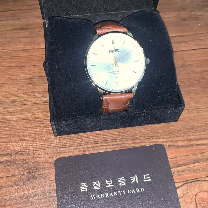[BUNJANG] Absolute Watch Brown Leather Strap Gold / 국정원 절대시계 브라운 가죽줄 금장