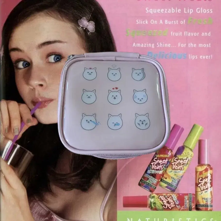 [BUNJANG] Etude House Cat Enamel Pouch / 2010년대 고전 에뛰드 하우스 고양이 에나멜 파우치