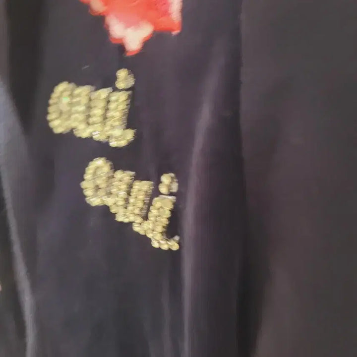 [BUNJANG] Juicy Couture Velvet Navy Sweatshirt / 쥬시 꾸뛰르 벨벳 맨투맨 네이비