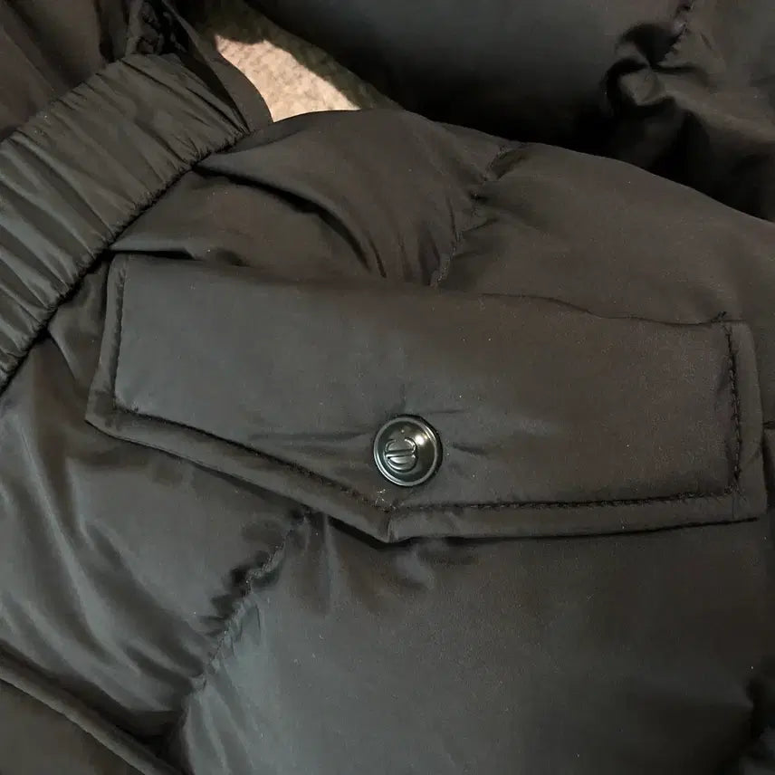 [BUNJANG] Clavis 2025 Fox Fur Black Belted Padded Jacket / 클라비스 25년 폭스퍼 블랙 벨트 패딩 벨티드 재킷 점퍼 자켓 코트 검정