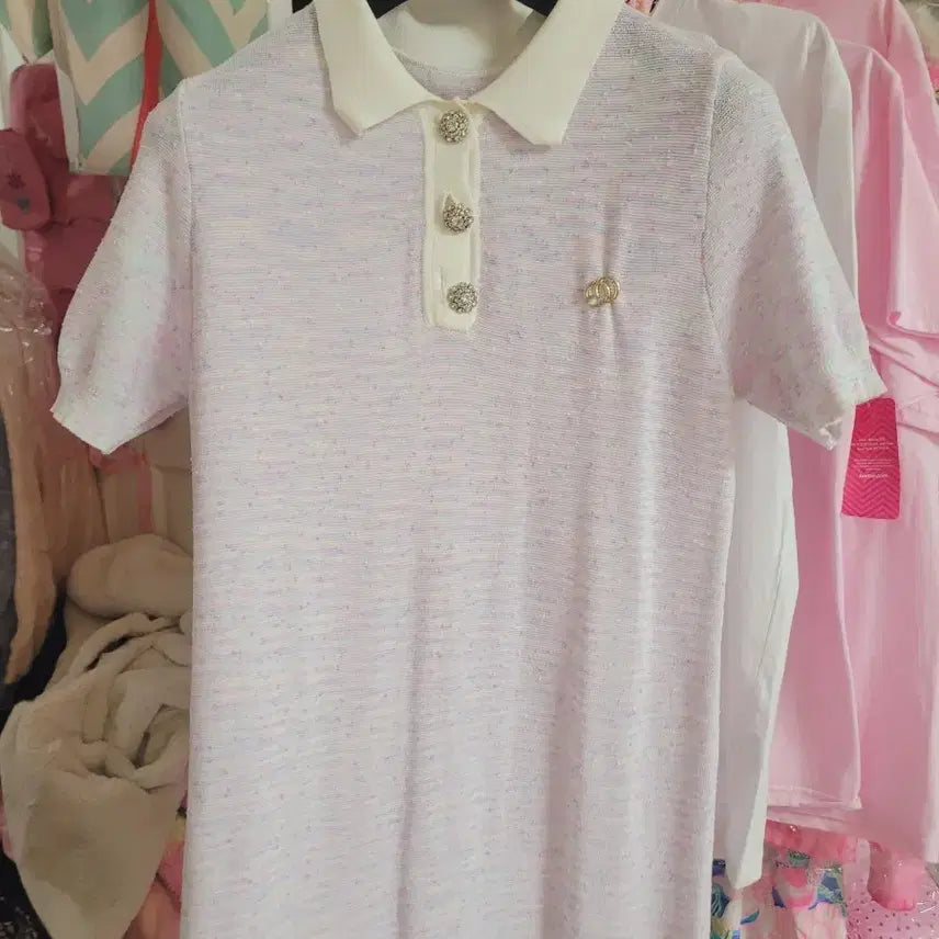 [BUNJANG] Blue Marine Collar Knit Dress / 블루마린 카라 니트 원피스