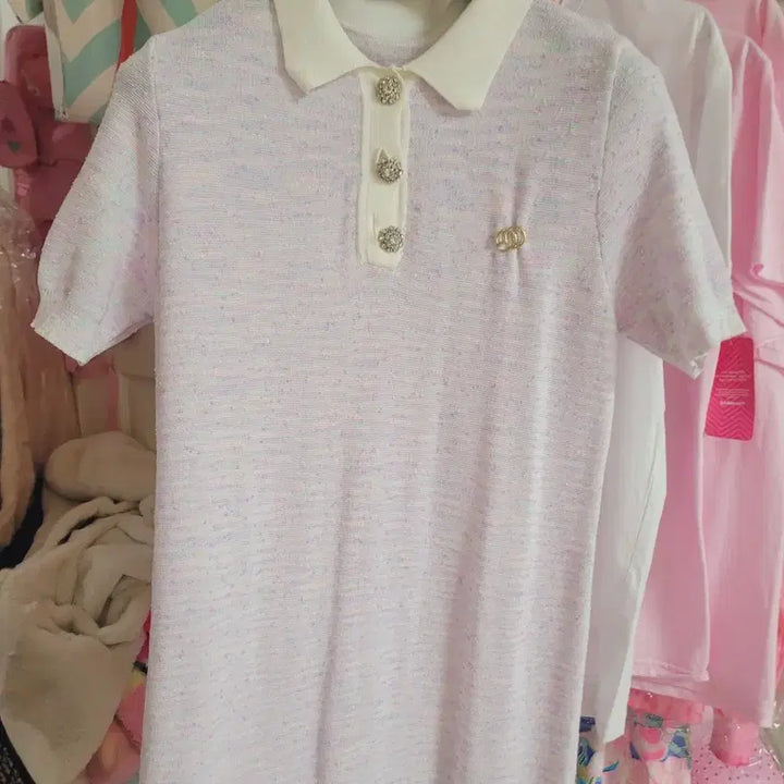 [BUNJANG] Blue Marine Collar Knit Dress / 블루마린 카라 니트 원피스