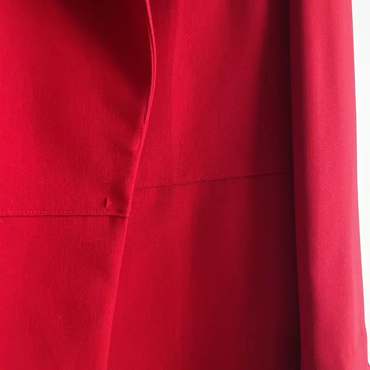 [BUNJANG] THE IZZAT Deep Red Jacket Coat / THE IZZAT 더아이잗 딥레드 간절기 자켓 코트