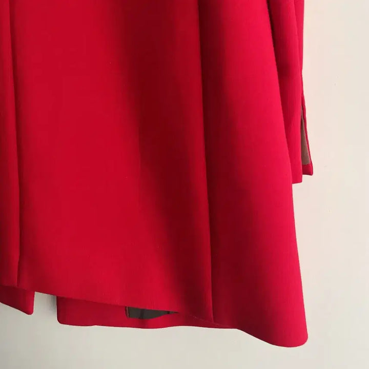 [BUNJANG] THE IZZAT Deep Red Jacket Coat / THE IZZAT 더아이잗 딥레드 간절기 자켓 코트