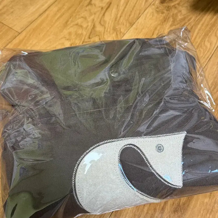 [BUNJANG] Seatter Rivet Hoodie (Brown, M) / 세터 - 아플리케 포켓 로고 후드티 (브라운,M)