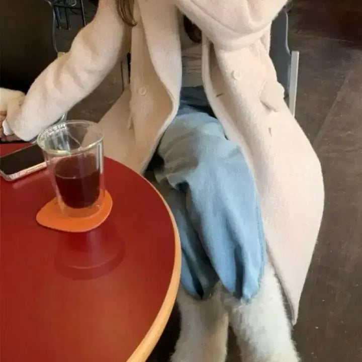 [BUNJANG] Lazy Shop Petty Double Coat / 레이지샵 petty double coat 페티 더블 코트