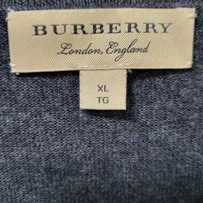 [BUNJANG] Burberry Gray Round Neck Knit / 버버리 그레이 라운드넥 니트