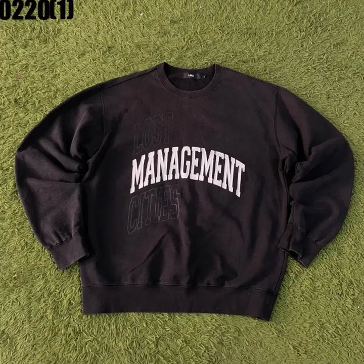 [BUNJANG] LMC Management Black Sweatshirt / LMC 매니지먼트 블랙 맨투맨 티셔츠