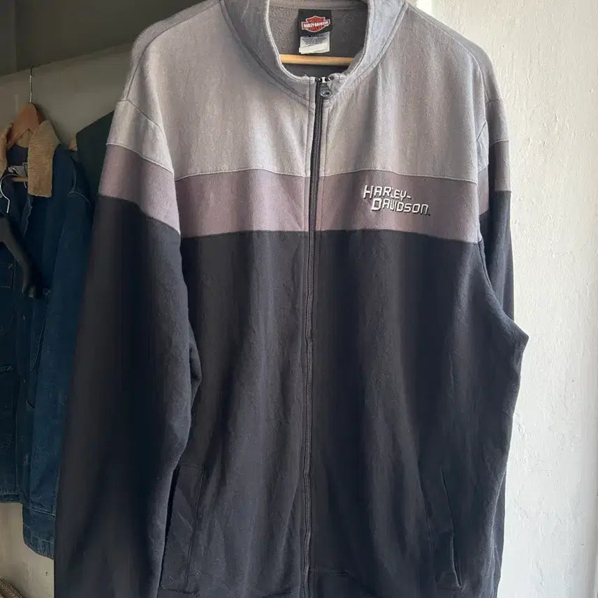 [BUNJANG] Harley-Davidson Sweatshirt Jacket / 할리데이비슨 스웻집업자켓3XL