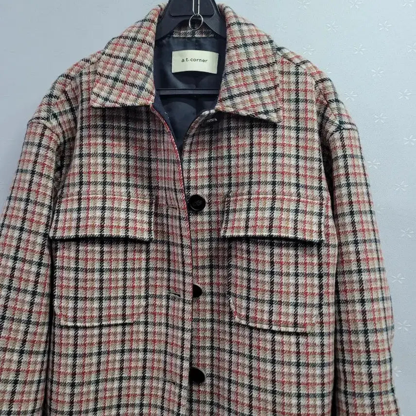 [BUNJANG] A.T. Corner Checkered Shirt Jacket / 85)a.t.corner 체크 셔츠형 자켓