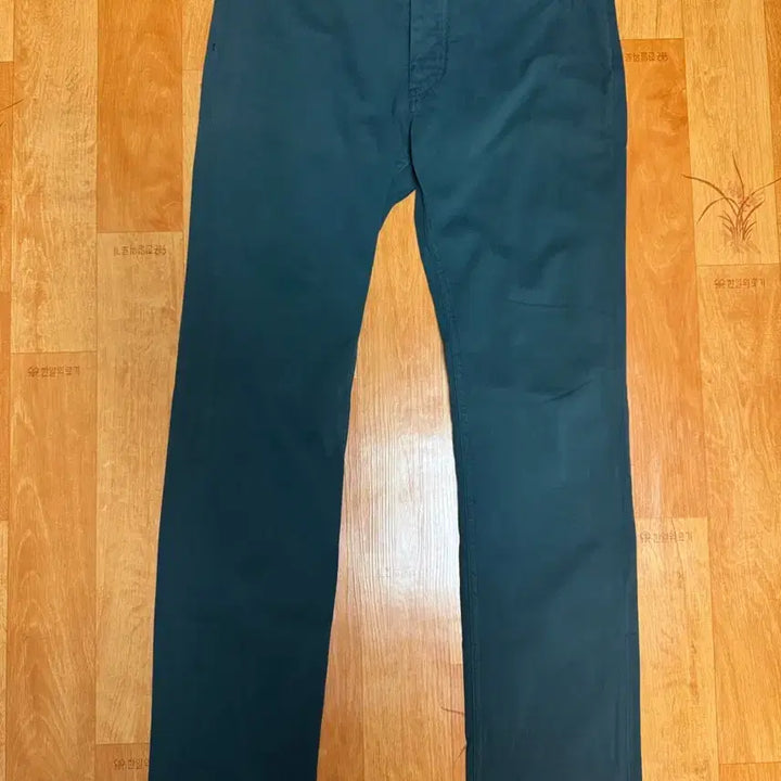 [BUNJANG] Maison Margiela Slim Pants / [48] 프랑스구매 마르지엘라 면 캐시미어 그린 슬림팬츠