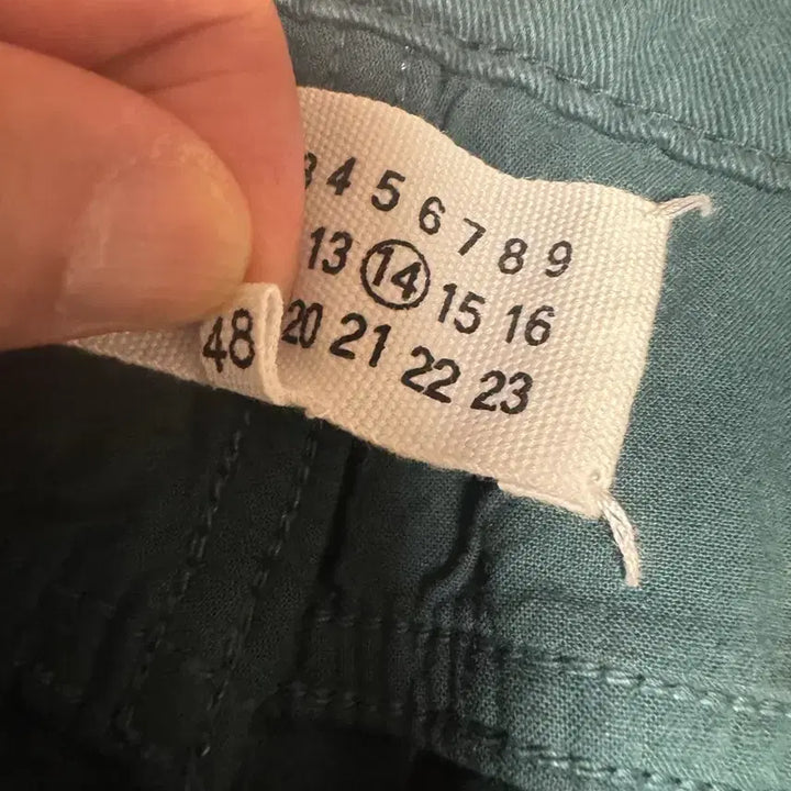 [BUNJANG] Maison Margiela Slim Pants / [48] 프랑스구매 마르지엘라 면 캐시미어 그린 슬림팬츠