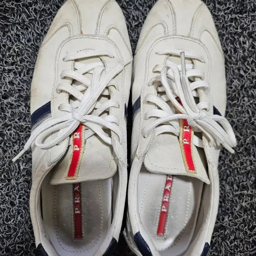 [BUNJANG] Prada White Sneakers / 프라다 화이트 스니커즈 운동화