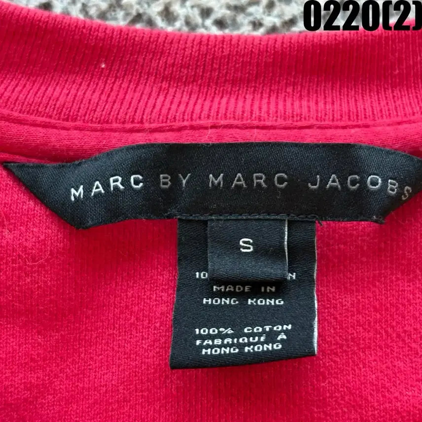 [BUNJANG] Red Printed Sweatshirt S / 마크제이콥스 레드 프린팅 맨투맨 티셔츠 S