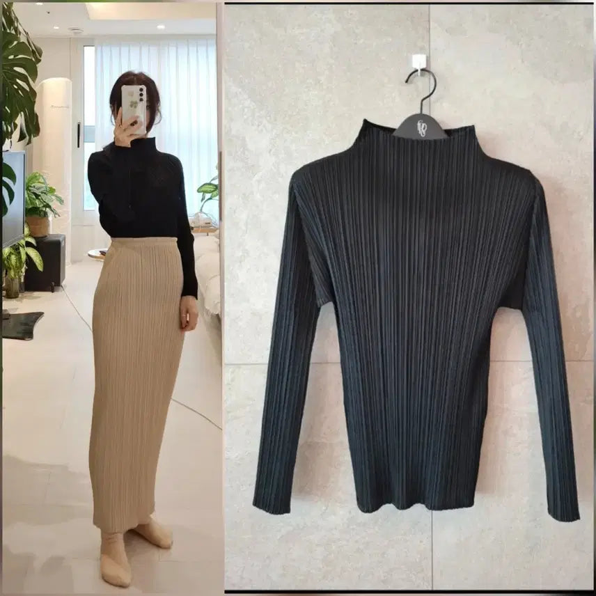 [BUNJANG] Pleats Please Issey Miyake Basic Mock Neck Top / 플리츠플리즈 베이직 반목탑3 이세이미야케