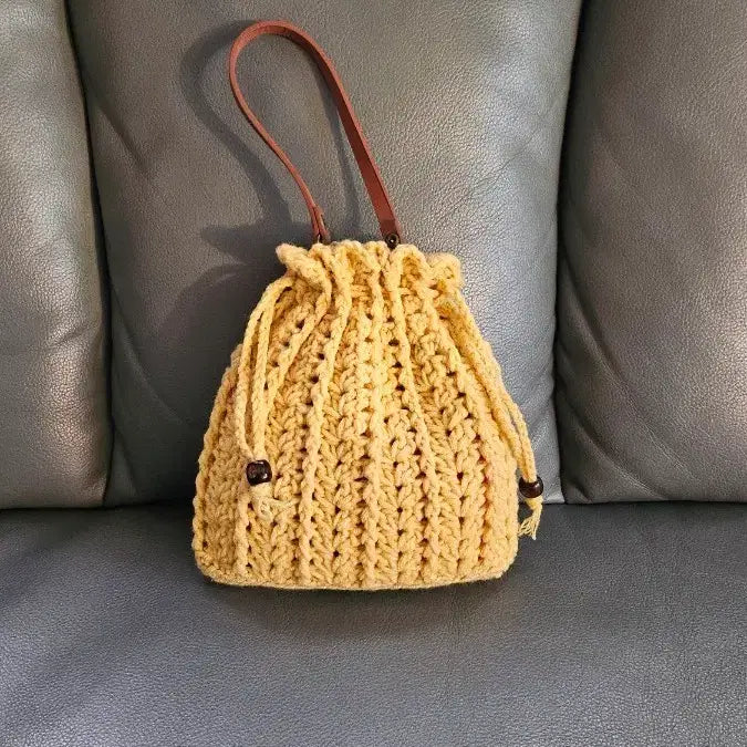 [BUNJANG] Handmade Tote Bag / 손뜨개가방(복조리토드)