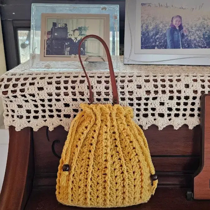 [BUNJANG] Handmade Tote Bag / 손뜨개가방(복조리토드)