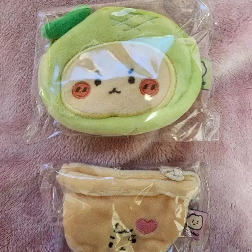 [BUNJANG] TNX Mang-goom 3-Piece Stress Ball + Melon Pouch + Pudding Pot Pouch (Sealed) / 퓌 망그러진곰 3종 스트레스볼+멜론 동전지갑+ 푸딩팟 파우치 (새상품)