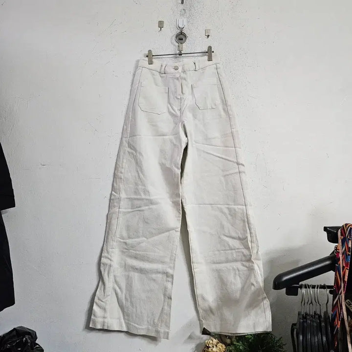 [BUNJANG] Ivory Wide Denim Pants / 아이보리 와이드 데님 팬츠