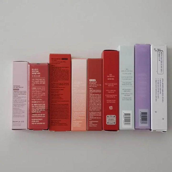 [BUNJANG] Various Tint Lip Bundle Set / 롬앤 삐아 토니모리 바닐라코 퓌 에스쁘아 웨이크메이크 디어달리아 틴트 립