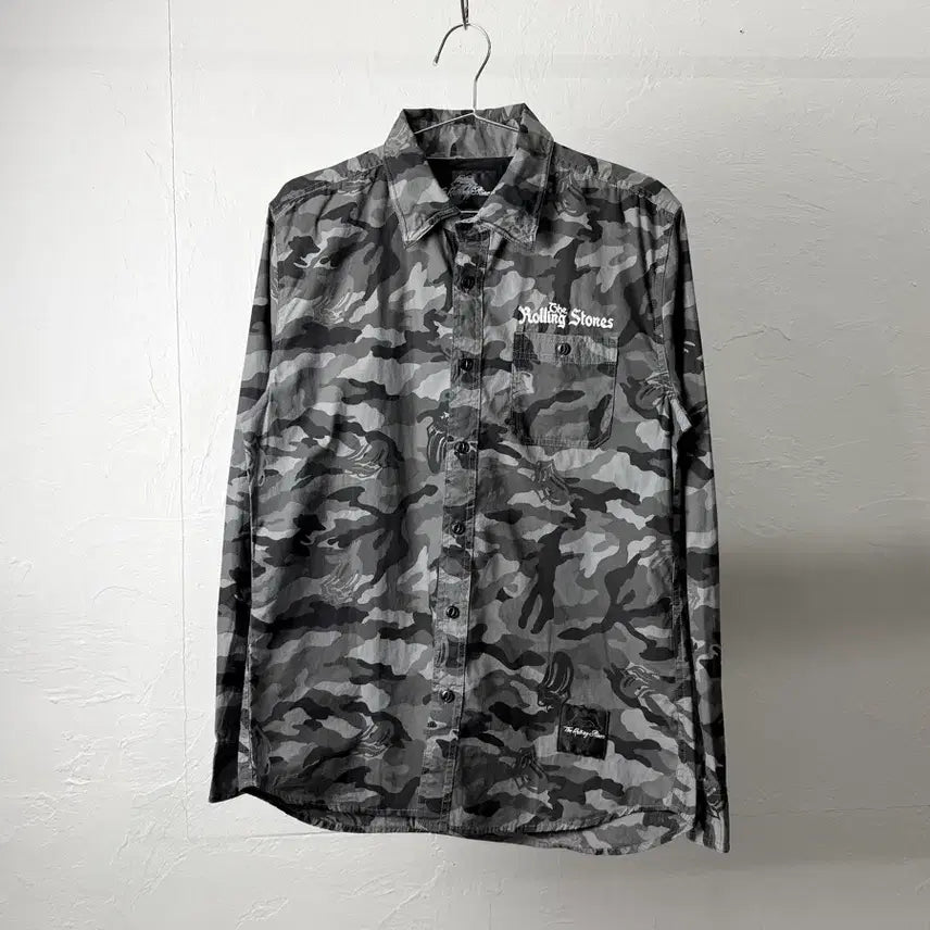 [BUNJANG] Rolling Stones Camouflage Shirt / 롤링 스톤스 카모플라주 셔츠