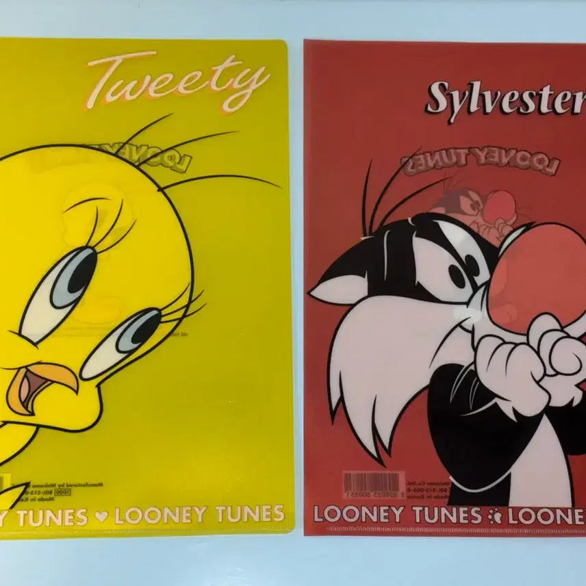 [BUNJANG] Looney Tunes Sylvester &amp; Tweety L-Folder / 고전문구 루니툰즈 루니툰 실베스터 트위티 L자 파일