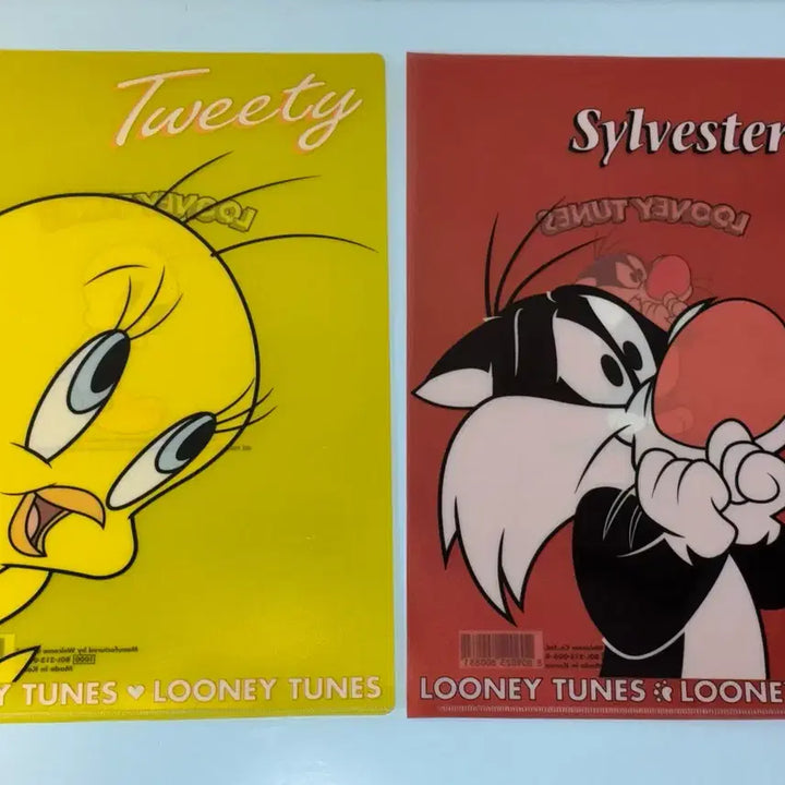 [BUNJANG] Looney Tunes Sylvester &amp; Tweety L-Folder / 고전문구 루니툰즈 루니툰 실베스터 트위티 L자 파일