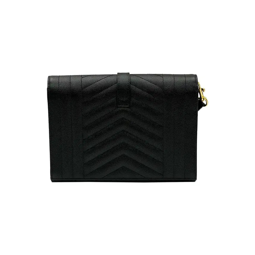 [BUNJANG] Saint Laurent 651030 Matelassé Clutch Bag / 생로랑 651030 블랙 마틀라쎄 금장 스트랩 클러치백