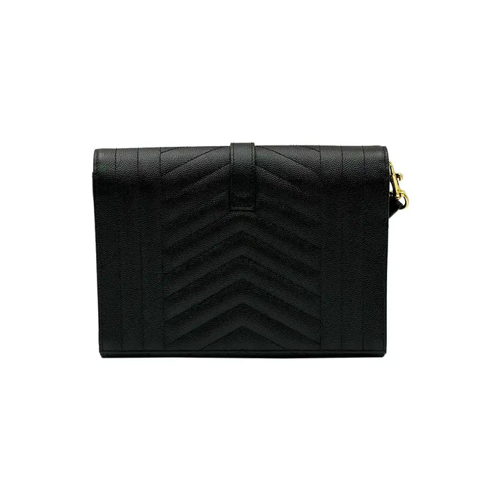 [BUNJANG] Saint Laurent 651030 Matelassé Clutch Bag / 생로랑 651030 블랙 마틀라쎄 금장 스트랩 클러치백
