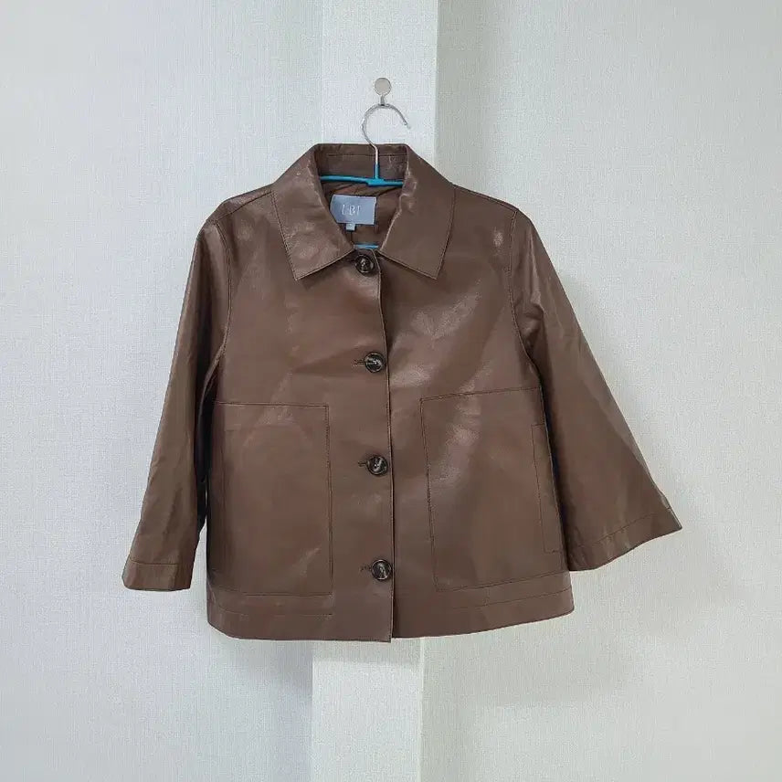 [BUNJANG] LBL Brown Leather Jacket / LBL 브라운 레더 양가죽 자켓