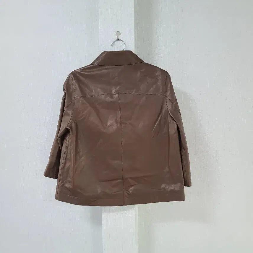 [BUNJANG] LBL Brown Leather Jacket / LBL 브라운 레더 양가죽 자켓