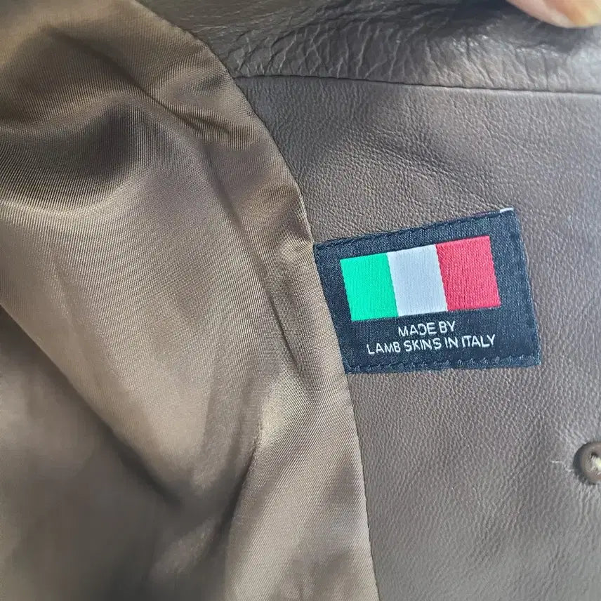 [BUNJANG] LBL Brown Leather Jacket / LBL 브라운 레더 양가죽 자켓