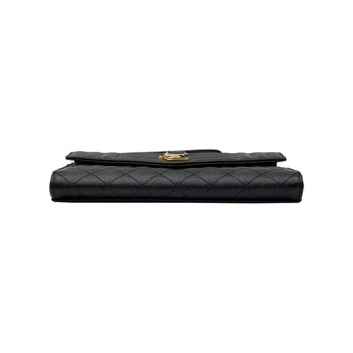 [BUNJANG] Saint Laurent 651030 Matelasse Clutch Bag / 생로랑 651030 블랙 마틀라쎄 금장 스트랩 클러치백