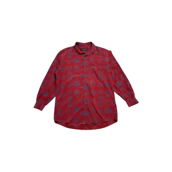 [BUNJANG] Christian Dior Vintage Silk Shirt Red / 스리스챤 디올 빈티지 실크 셔츠 레드