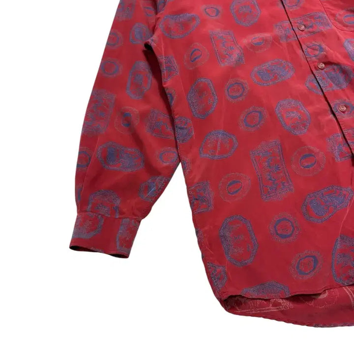 [BUNJANG] Christian Dior Vintage Silk Shirt Red / 스리스챤 디올 빈티지 실크 셔츠 레드