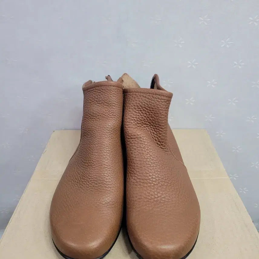 [BUNJANG] Geiger Brown Leather Ankle Boots / 240)가이거 브라운 가죽 앵클 부츠