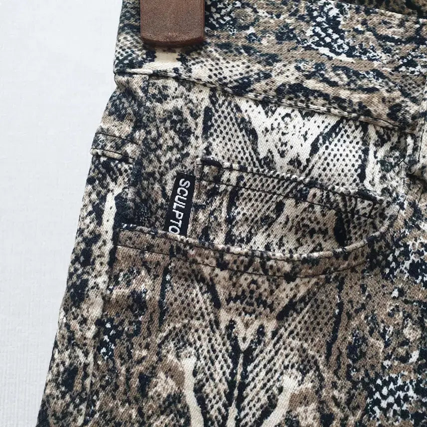 [BUNJANG] Sculptor Python Bootcut Pants S / (JJ29332)스컬프터 파이톤 부츠컷 팬츠 S