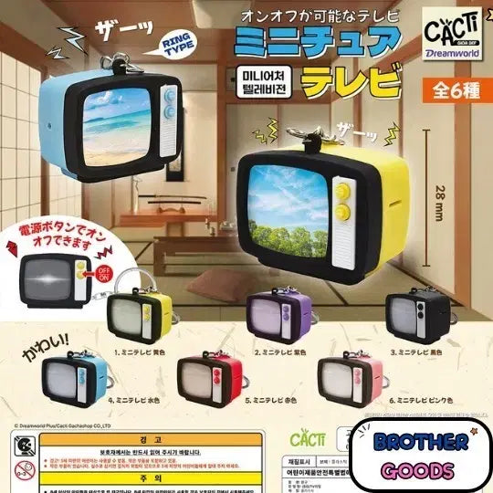 [BUNJANG] Miniature Television Keyring / 교환, 판매) 미니어처 텔레비전 키링